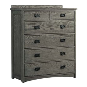 Intercon Oak Park Brushed Pewter 6 Drawer Chest