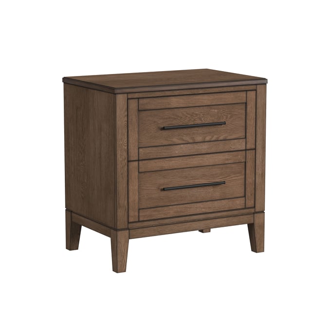 Intercon Oslo 2 Drawer Nightstand INT-OS-BR-7902-WCT-C