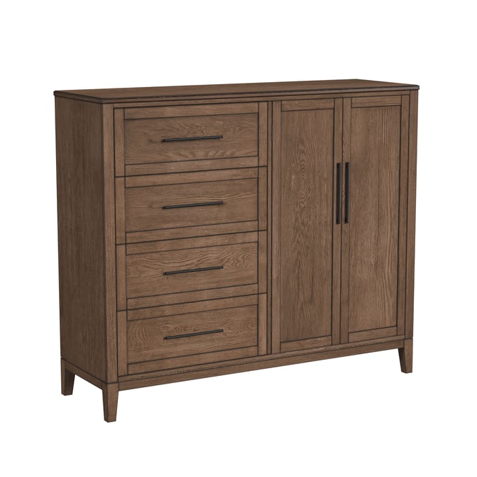 Intercon Oslo 4 Drawer Gentlemans Chest INT-OS-BR-7904GC-WCT-C