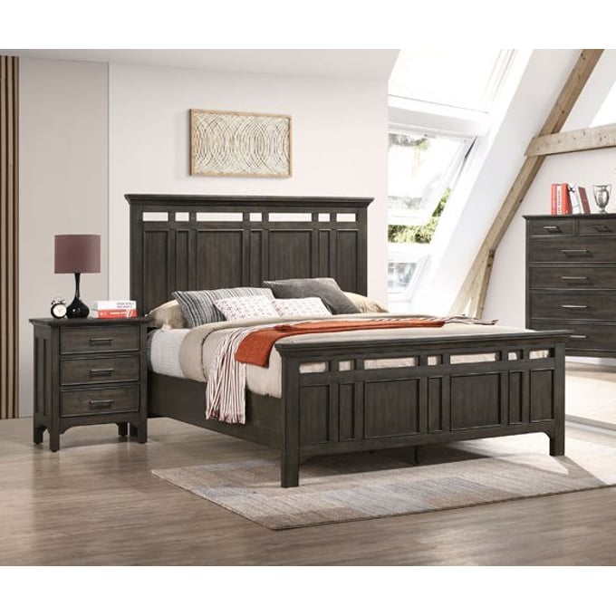 Intercon Hawthorne Burnished Clay 2pc Bedroom Set With Queen Panel Bed INT-HAWTHORNE-QBED-S2