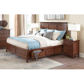 Intercon San Mateo Tuscan 2pc Bedroom Set with King Drawer Bed