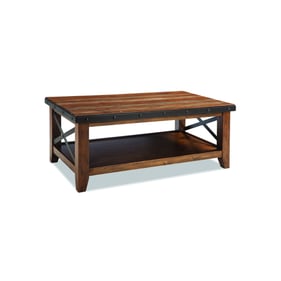 Intercon Taos Canyon Brown 3pc Coffee Table Set