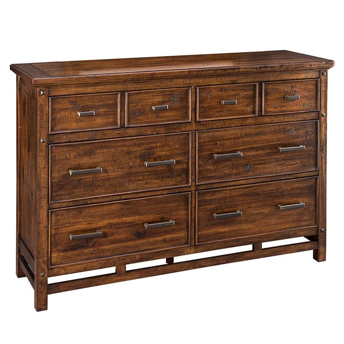 Intercon Wolf Creek 6 Drawer Dresser INT-WK-BR-N6106-VAC-C