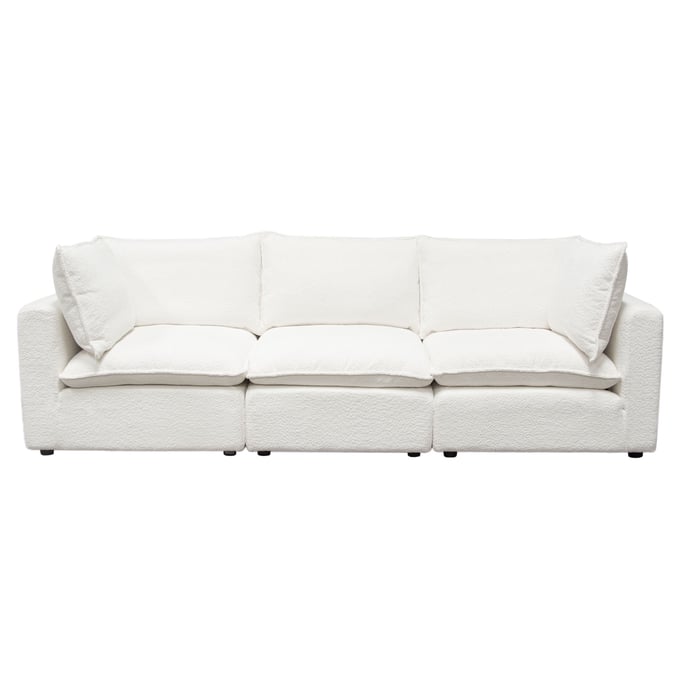 Diamond Sofa Ivy White 3pc Modular Sofa DMND-IVY2SC1ACWH