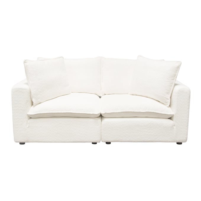 Diamond Sofa Ivy White 2pc Modular Sofa DMND-IVY2SCWH