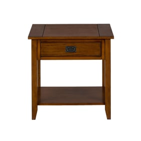 Jofran Furniture Mission Oak Brown End Table