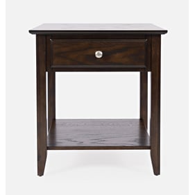 Jofran Furniture Modern Espresso Brown End Table