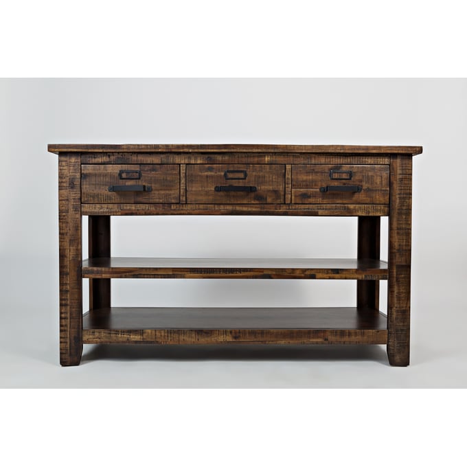 Jofran Furniture Cannon Valley Distressed Medium Brown Sofa Table JFN-1510-4