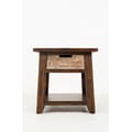 Painted Canyon Rustic Solid Acacia  End Table