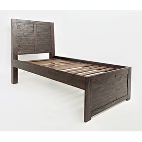 Jofran Furniture Jackson Lodge Dark Brown Twin Panel Bed