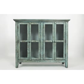 Jofran Furniture Rustic Shores Surfside Blue 48 Inch Accent Cabinet