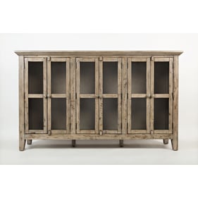 Jofran Furniture Rustic Shores Brown Grey 70 Inch Accent Cabinet