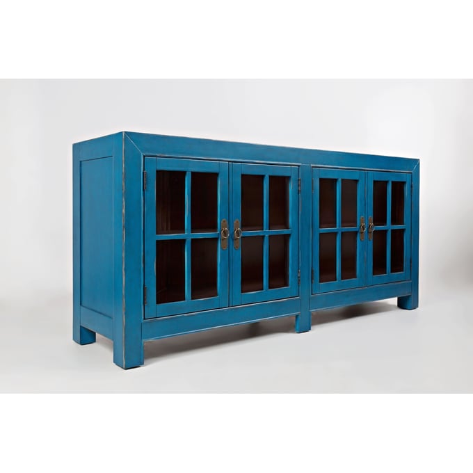 Jofran Furniture Aquitaine Azure Blue Doors Accent Cabinet JFN-1643-70