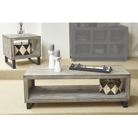 Jofran Furniture Mulholland Drive Grey 3pc Coffee Table Set