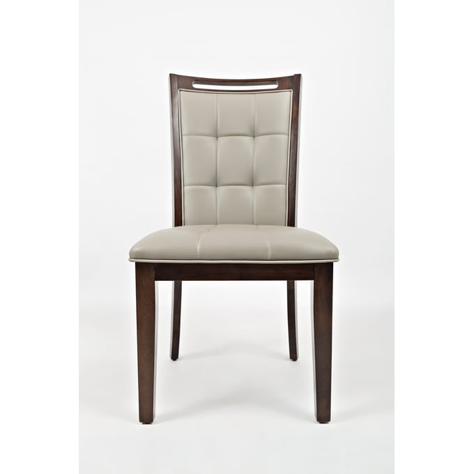 2 Jofran Furniture Manchester Merlot Faux Leather Dining Chairs JFN-1672-385KD