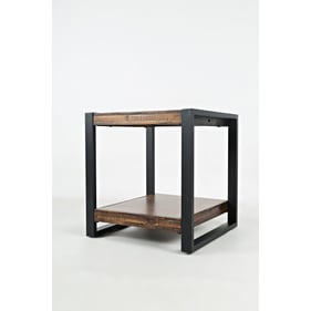 Jofran Furniture Loftworks Distressed Brown End Table