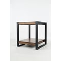 Loftworks Modern Industrial Distressed Acacia End Table