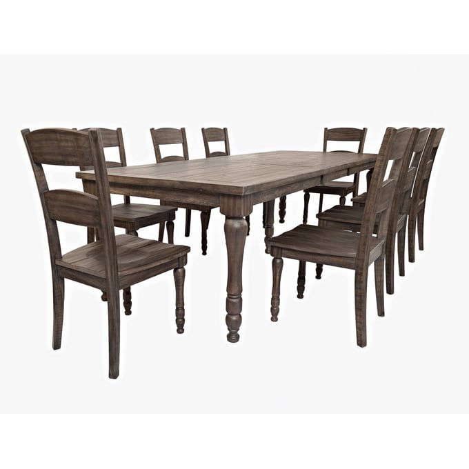 Jofran Furniture Madison County Barnwood Brown 9pc Dining Room Set JFN-1700-106D-9