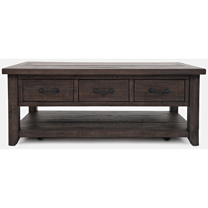 Jofran Furniture Madison County Barnwood Brown 3pc Drawers Coffee Table Set JFN-1700-OCT-S1