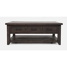 Jofran Furniture Madison County Harris Barnwood Brown 3 Drawers Cocktail Ta...