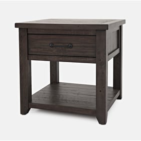 Jofran Furniture Madison County Harris Barnwood Brown End Table