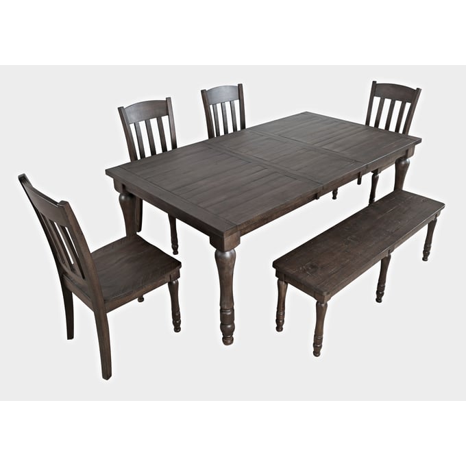 Jofran Furniture Madison County Barnwood Brown 6pc Dining Room Set JFN-1700-DR-S2