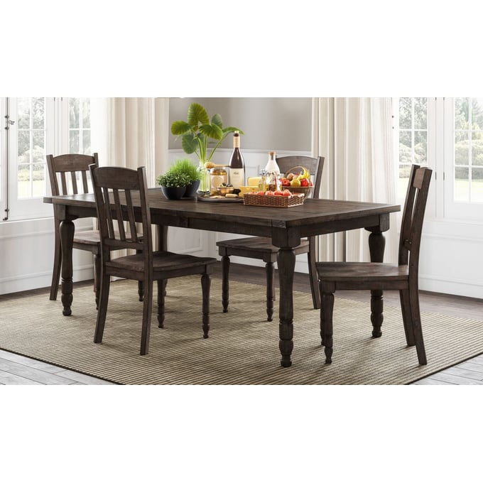 Jofran Furniture Madison County Barnwood Brown 5pc Dining Room Set JFN-1700-DR-S1