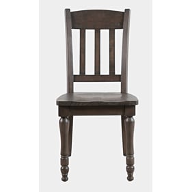 2 Jofran Furniture Madison County Barnwood Brown Slatback Dining Chairs