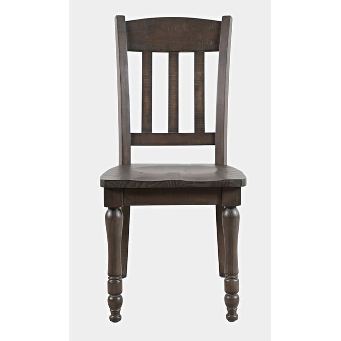 2 Jofran Furniture Madison County Barnwood Brown Slatback Dining Chairs JFN-1700-420KD