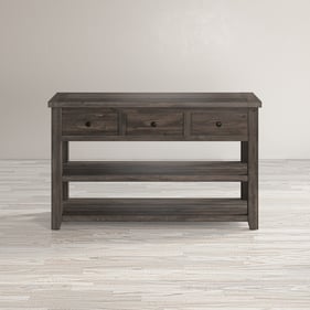 Jofran Furniture Madison County Barnwood Brown Sofa Media Table