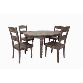 Jofran Furniture Madison County Barnwood Brown 66 Inch 5pc Dining Set