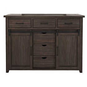 Jofran Furniture Madison County Barnwood Brown Door Dresser