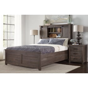 Jofran Furniture Madison County Barnwood Brown 2pc Bedroom Set With King St...