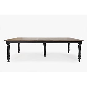 Jofran Furniture Madison County Vintage Black Rectangle Extension Dining Ta...