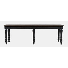 Jofran Furniture Madison County Vintage Black Dining Bench