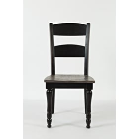 2 Jofran Furniture Madison County Vintage Black Dining Chairs