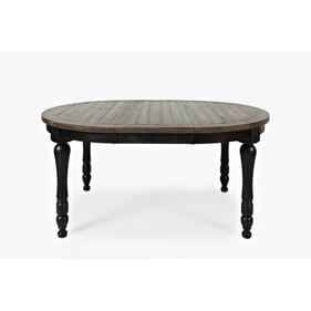 Jofran Furniture Madison County Vintage Black Round to Oval Dining Table