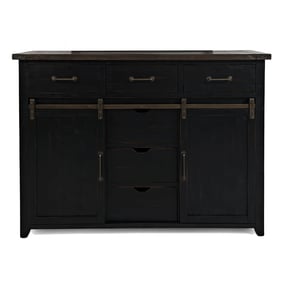 Jofran Furniture Madison County Vintage Black Door Dresser