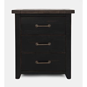 Jofran Furniture Madison County Vintage Black Nightstand