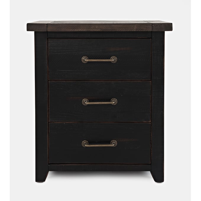 Jofran Furniture Madison County Vintage Black Nightstand JFN-1702B-90