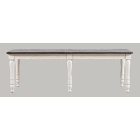 Jofran Furniture Madison County Vintage White Dining Bench