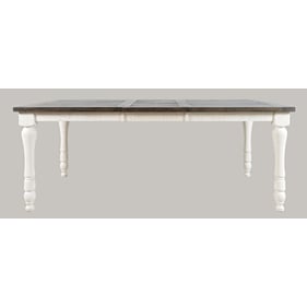 Jofran Furniture Madison County Vintage White Extension Dining Table