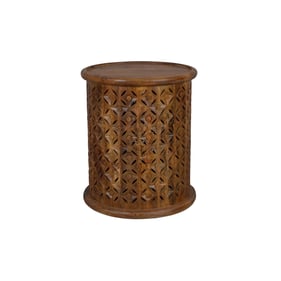 Jofran Furniture Decker Mango Small Drum Table