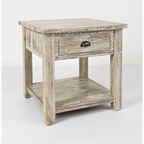 Jofran Furniture Artisans Craft Washed Grey End Table