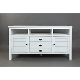 Jofran Furniture Artisans Craft Weathered White 60 Inch Media Console