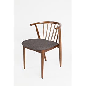 2 Jofran Furniture Copenhgen Brown Grey Side Chairs