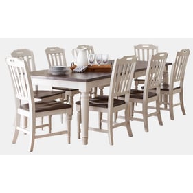 Jofran Furniture Orchard Park Soft Grey 9pc Dining Room Set