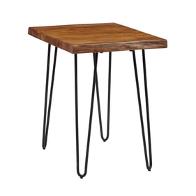 Jofran Furniture Natures Edge Chestnut Solid Acacia Chairside Table