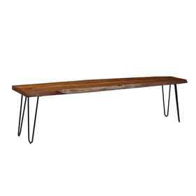 Jofran Furniture Natures Edge Chestnut 70 Inch Bench