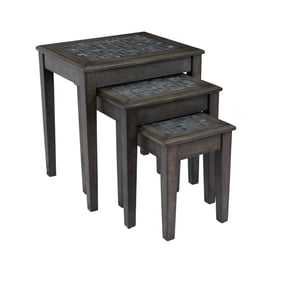 Jofran Furniture Baroque Grey 3pc Nesting Tables